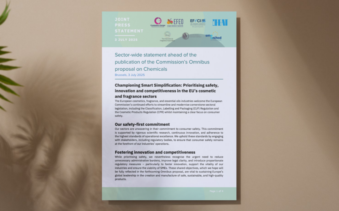 IFEAT signs sector-wide statement ahead of EU Commission’s Omnibus proposal on Chemicals